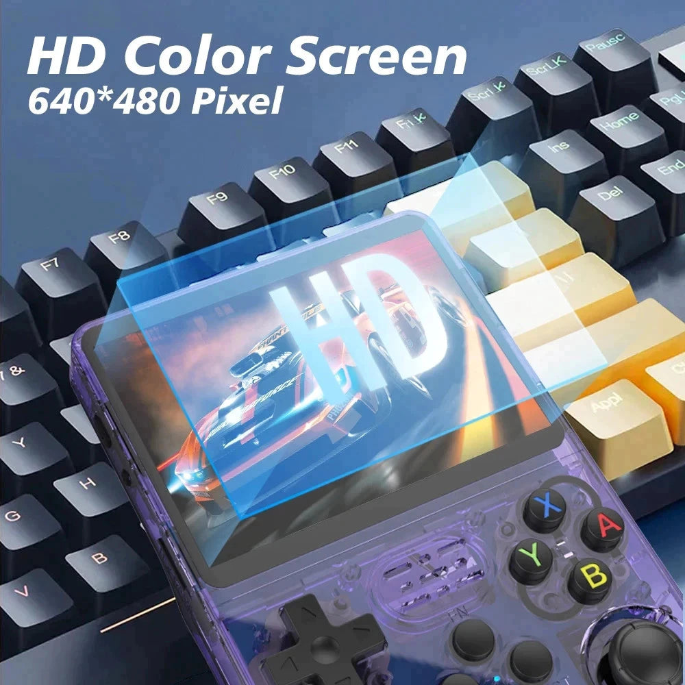 R36S Retro Console: Tela IPS 3.5" | 64GB High Speed