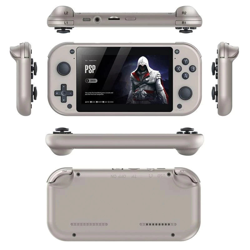 Console portátil 4,3" | Quad-core 1.2GHz | 25 emuladores clássicos