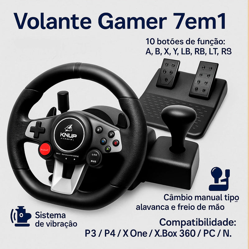 Volante com Vibração 270°