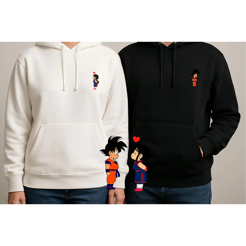 Kit Moletom Casal Goku & Chichi – Dragon Ball | Alta Qualidade