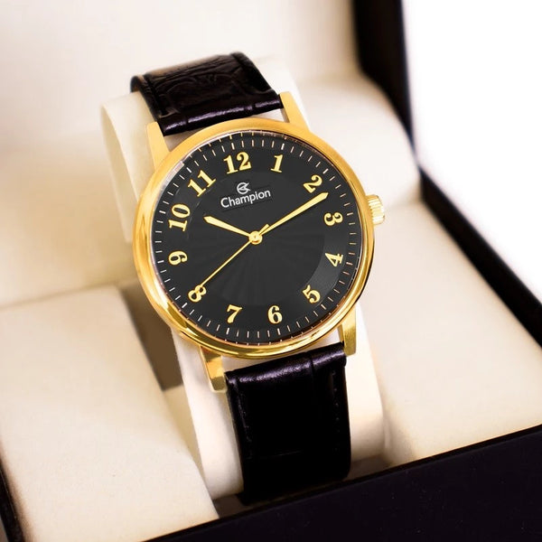 Relógio Masculino Champion CN20560P Couro