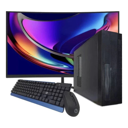 Computador PC Slim Branco | Intel i7 | 16GB RAM | SSD 960GB | Monitor 23” | Wi-Fi