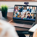 Webcam Full HD 1080p com microfone – ideal para PC, notebook e home office