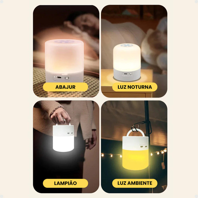 Luminária LED Flexível USB | Abajur Articulado | 3 Cores de Luz | Mesa Escritório Quarto Estudo | Clip 360º