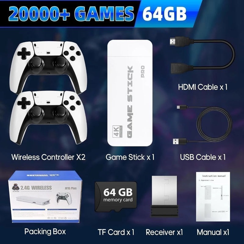 Game Stick 4K + 20.000 Jogos