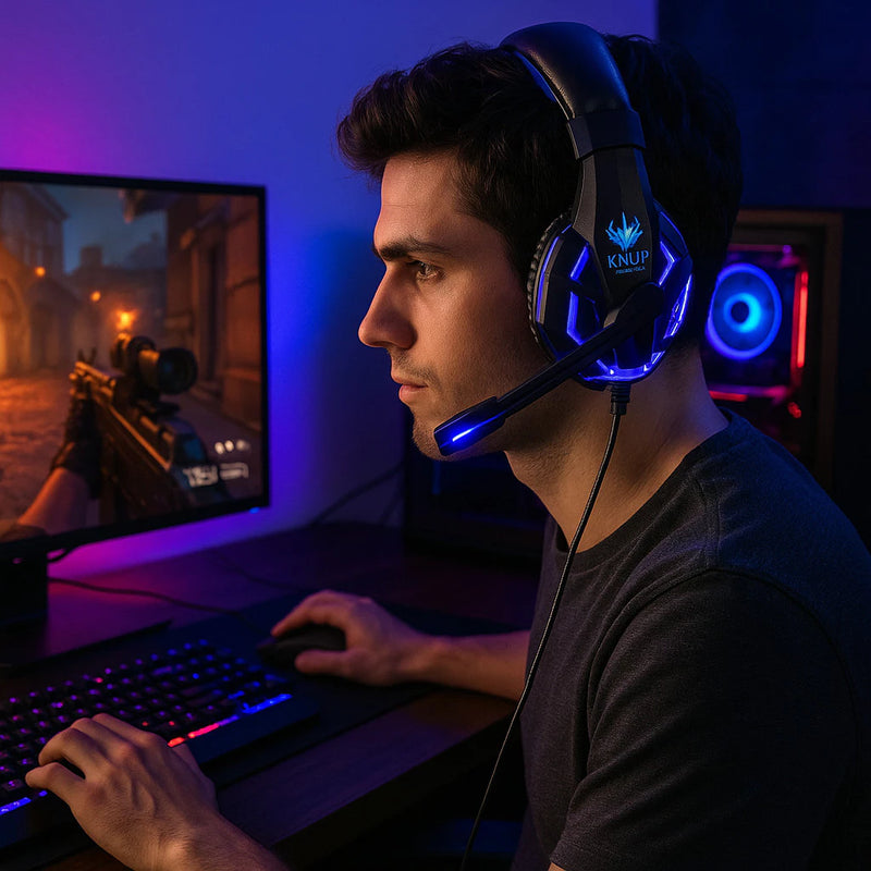 Fone Gamer 7.1 USB com Mic – PC/PS4
