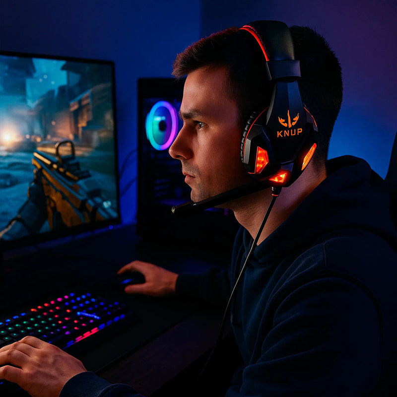 Fone Gamer 7.1 USB com Mic – PC/PS4