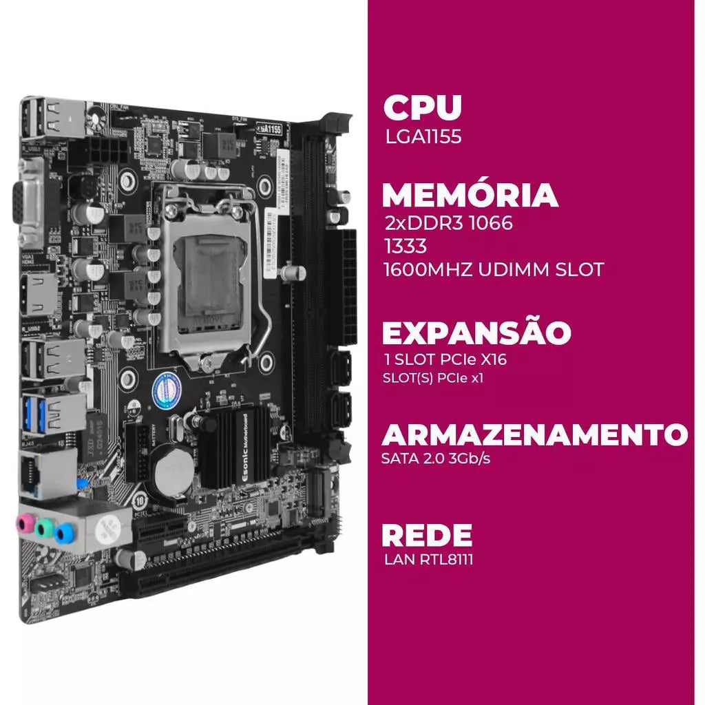 Placa Mãe LGA1155
