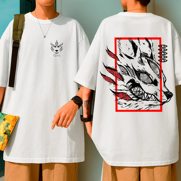 Camiseta Oversized Aki Fox Devil
